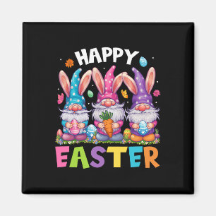 Happy Easter Day Rabbit Egg Hunting Easter Bunny G Magnet
