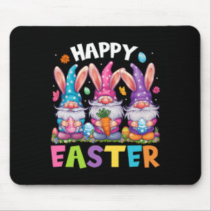Happy Easter Day Rabbit Egg Hunting Easter Bunny G Mouse Pad