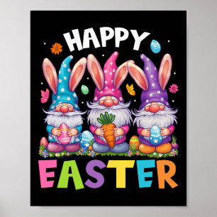 Happy Easter Day Rabbit Egg Hunting Easter Bunny G Poster