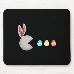 Happy Easter Day Rabbit Eggs Fun Boys Girls Kids  Mouse Pad