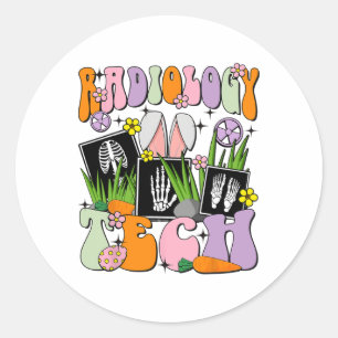 Happy Easter Day Radiology Tech Rad Tech Ct Mri Te Classic Round Sticker