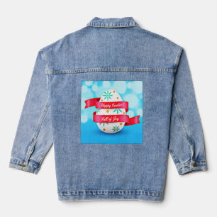 Happy Easter Day Realistic Style-23198 Denim Jacket