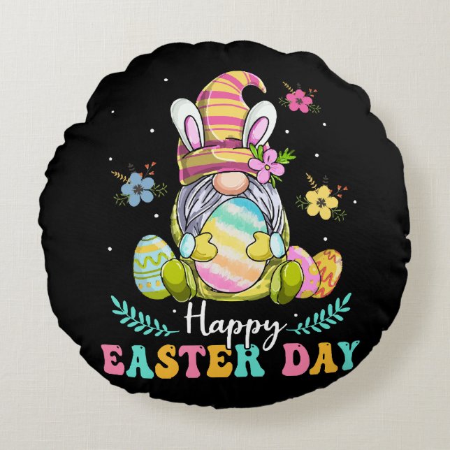 Happy Easter Day Round Cushion (Front)