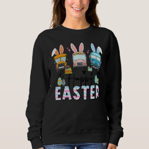 Happy Easter Day School Bus Driver Life Happy E Sweatshirt