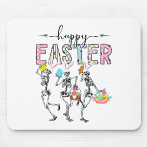 Happy Easter Day Skeleton Bunny Egg Boys Girls  Mouse Pad