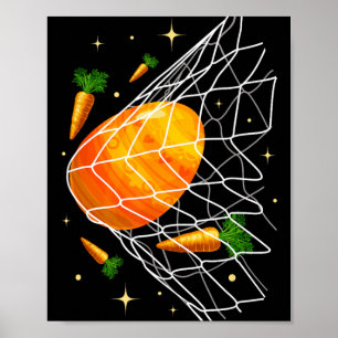 Happy Easter Day Soccer Easter Eggs In Net Kids Bo Poster