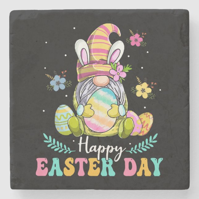 Happy Easter Day Stone Coaster (Front)