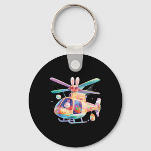 Happy Easter Day,themed Helicopter Designed In Pas Key Ring