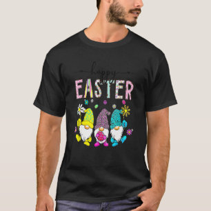 Happy Easter Day Three Gnome Bunny Egg T-Shirt