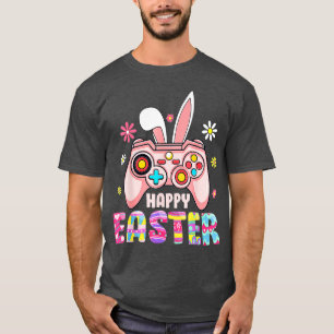 Happy Easter Day Video Game Bunny Ears Controller T-Shirt
