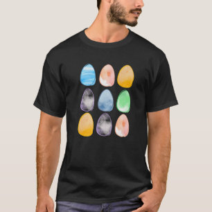 Happy Easter Day With Easter Eggs Easter Bunny Fam T-Shirt