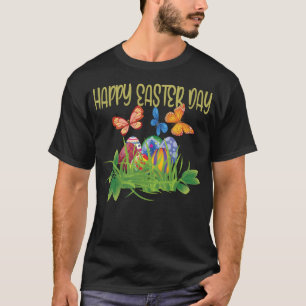 Happy Easter Day With Eggs Easter T-Shirt