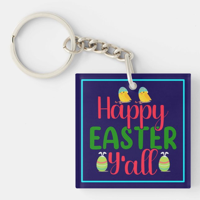 Happy Easter Day Y'all-29791 Key Ring (Front)