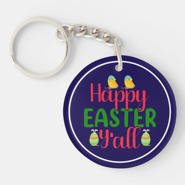 Happy Easter Day Y'all-29791 Keychain (Front)