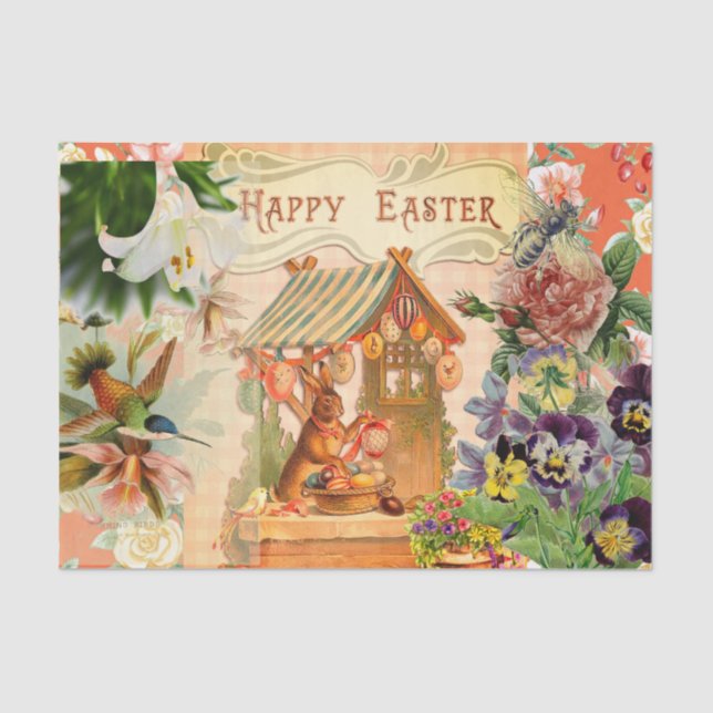 HAPPY EASTER DESIGNER Tissue Paper (Front)