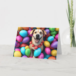 Happy Easter Dog Holiday Card