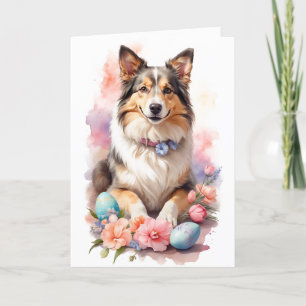 Happy Easter Dog Holiday Card