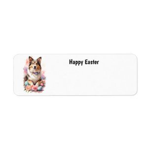 Happy Easter Dog Return Address Label