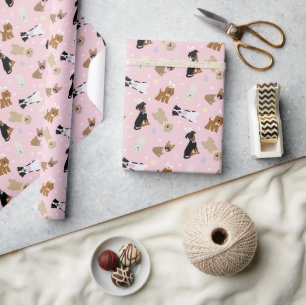 Happy Easter Dogs Wrapping Paper