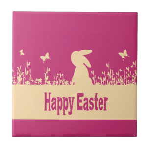happy Easter,dreamy hare Ceramic Tile