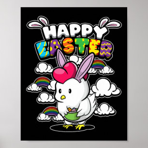 Happy Easter - Easter Animals - Disguised Chicken Poster