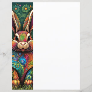 Happy Easter - Easter bunny in flowers 2