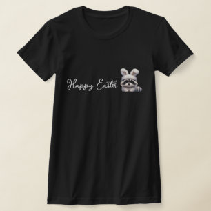 Happy Easter - Easter Bunny Racoon T-Shirt