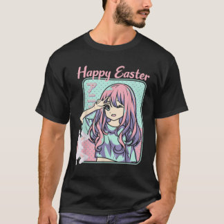 Happy Easter, Easter Day, Kawaii Anime Girl and Ea T-Shirt