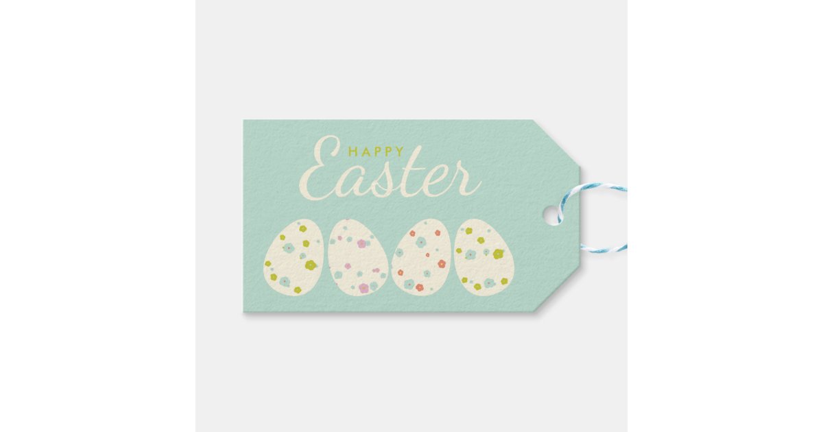 Happy Easter | Easter Eggs Gift Tags | Zazzle
