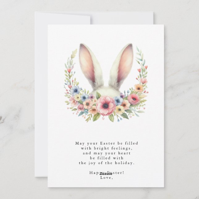 happy easter,easter greeting cards,easter greeting holiday card (Back)