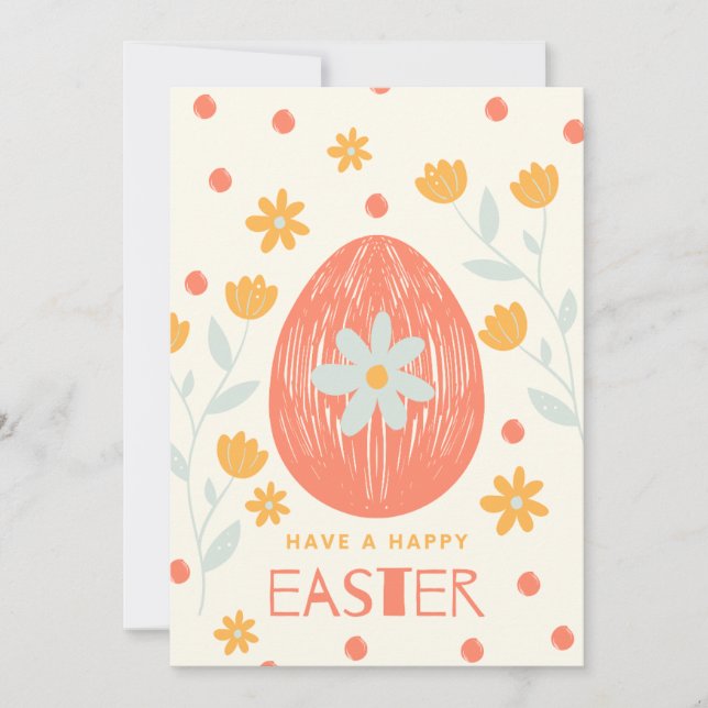 happy easter,easter greeting cards,easter greeting holiday card (Front)