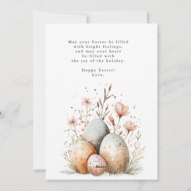 happy easter,easter greeting cards,easter greeting holiday card (Back)