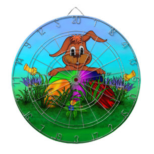 Happy Easter! Easter Rabbit Dartboard