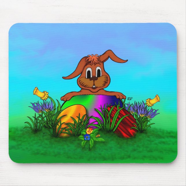 Happy Easter! Easter Rabbit Mouse Pad (Front)