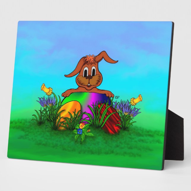Happy Easter! Easter Rabbit Plaque (Side)
