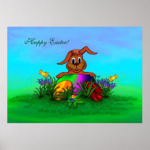 Happy Easter! Easter Rabbit Poster