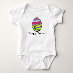 Happy Easter Egg Baby Bodysuit