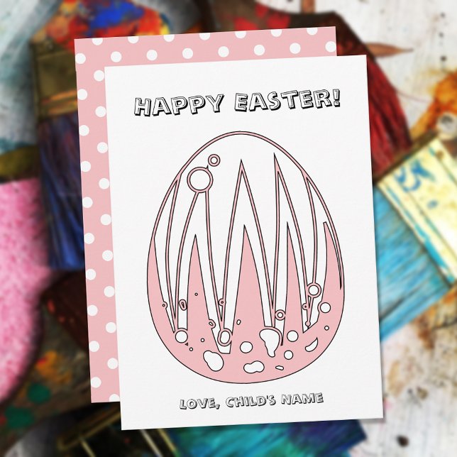 Happy Easter Egg Child's Colouring Page (Creator Uploaded)