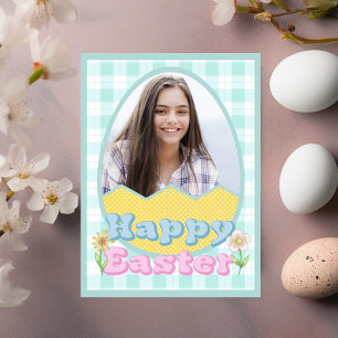Happy Easter Egg Custom Photo Holiday Card