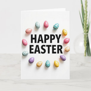 Happy Easter Egg Garland Card