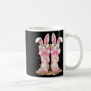 Happy Easter Egg Howdy Western Cowboy Boots Bunny Coffee Mug