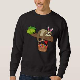 Happy Easter Egg Hunt With Sloth Sweatshirt