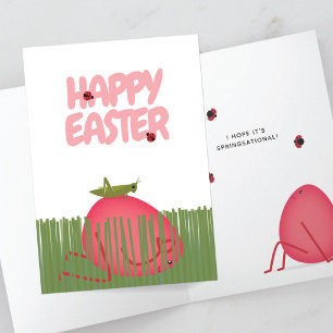 Happy Easter Egg in Hiding Spring Scene Card