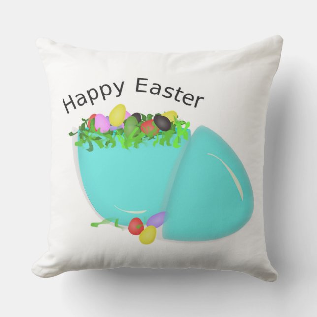 "HAPPY EASTER" EGG OUTDOOR CUSHION (Front)