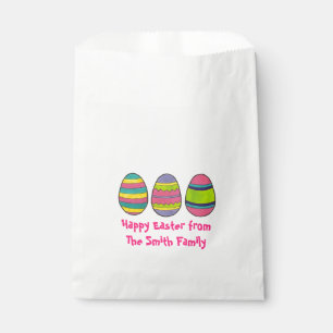 Happy Easter Egg Personalised Baked By Treat Favour Bag