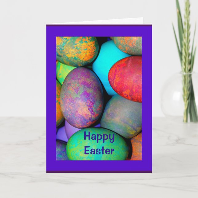 Happy Easter Egg-stra Special Mum & Dad! Holiday Card (Front)