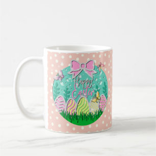 Happy Easter Eggs and Butterflies Coffee Mug