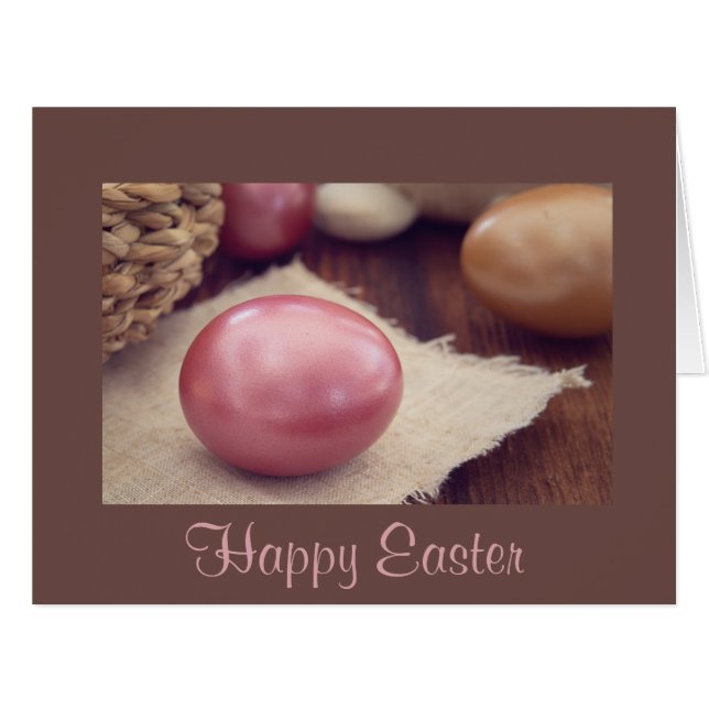 Happy Easter Eggs Basket (Front Horizontal)