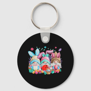 Happy Easter Eggs Bunny Gnomes Bowling Lover Easte Key Ring