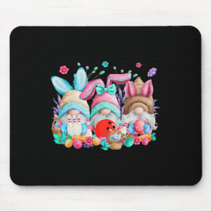 Happy Easter Eggs Bunny Gnomes Bowling Lover Easte Mouse Pad